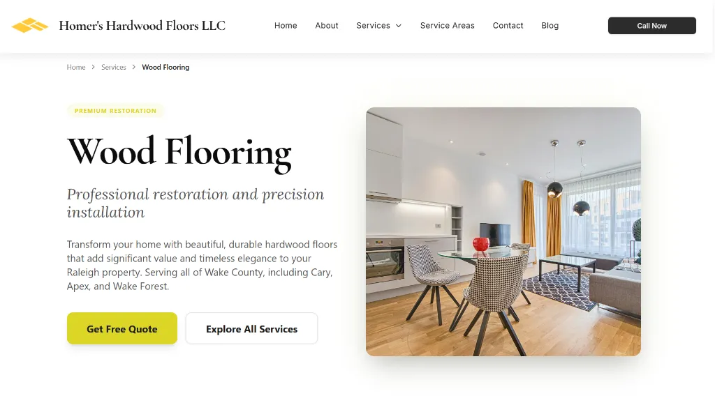 Wood Flooring Service Page