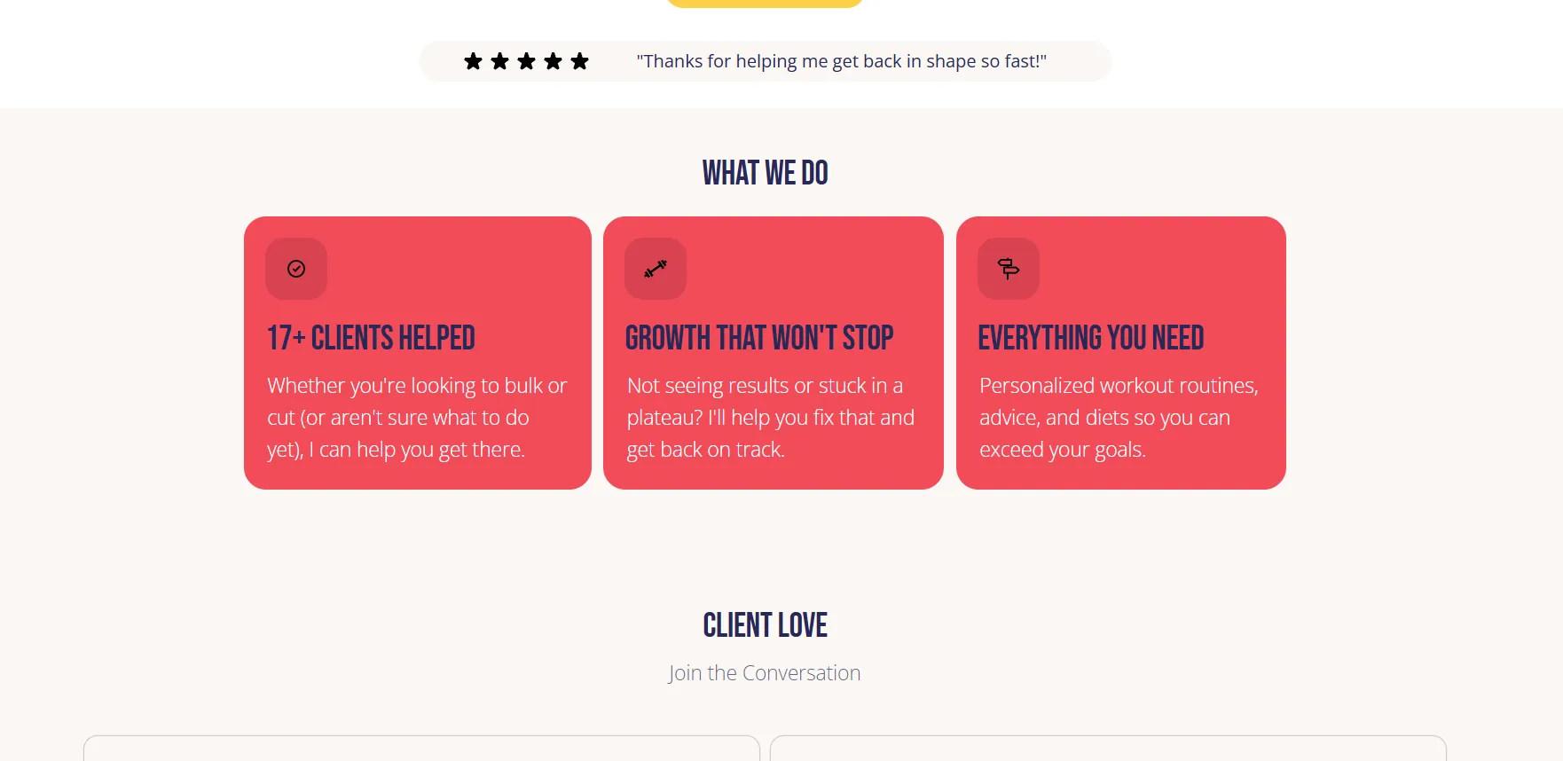 Peak Performance Features